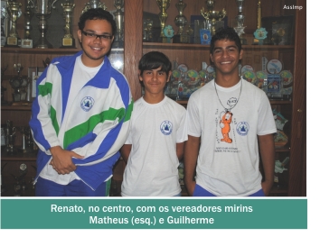 Com apoio da Câmara, aluno da EE Nelson Fernandes fará parte do programa “Parlamento Jovem”